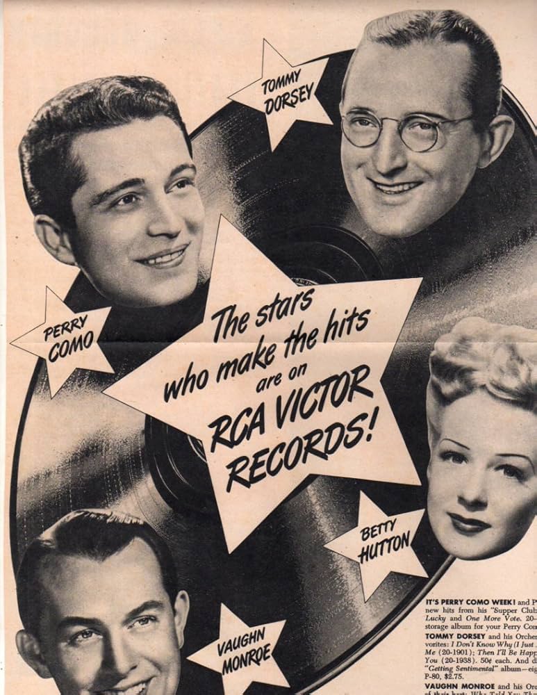 Amazon.com: Vaughn Monroe Betty Hutton Perry Como Tommy Dorsey original clipping magazine photo 1pg 9x12 #Q9063 : Collectibles & Fine Art