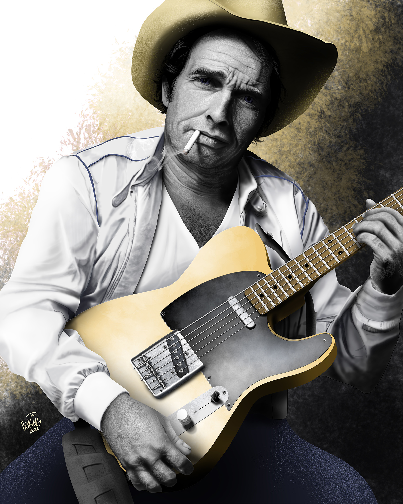 Merle Haggard Portrait