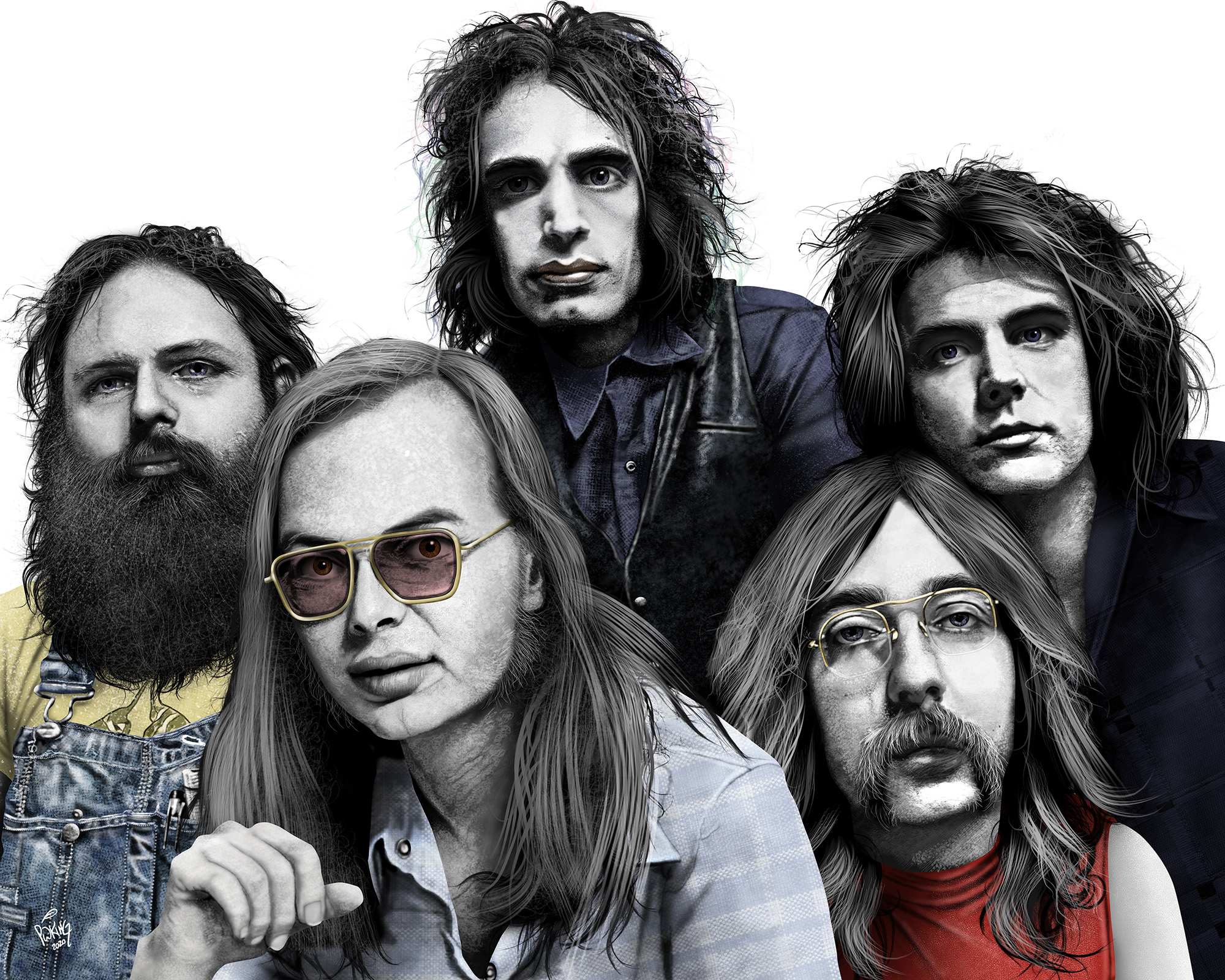 Steely Dan Caricature