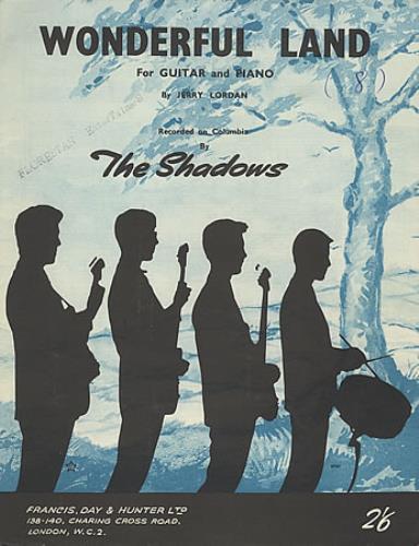 The Shadows Wonderful Land UK sheet music (387724) SHEET MUSIC