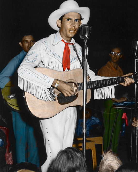 8 x 10 Photo Hank Williams Sr country music legend Very Rare Color Photo