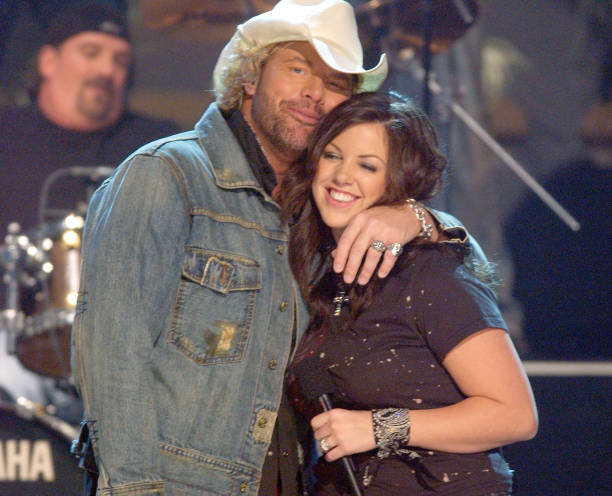 Toby Keith and daughter Krystal during 38th Annual Country Music Awards - Show at Grand Ole Opry House in Nashville, Tennessee, United States.